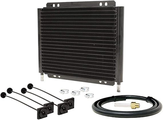 Cobra-Tek Universal Transmission Oil Cooler 11" X 8.25" Black Finish