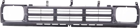 CarPartsDepot Front Grille Grill Fits Nissan D21 Base 90-92 Black | Black finish; Fits Nissan D21 Base 90-92; Verify Vehicle Fitment Before Purchase; NI1200120