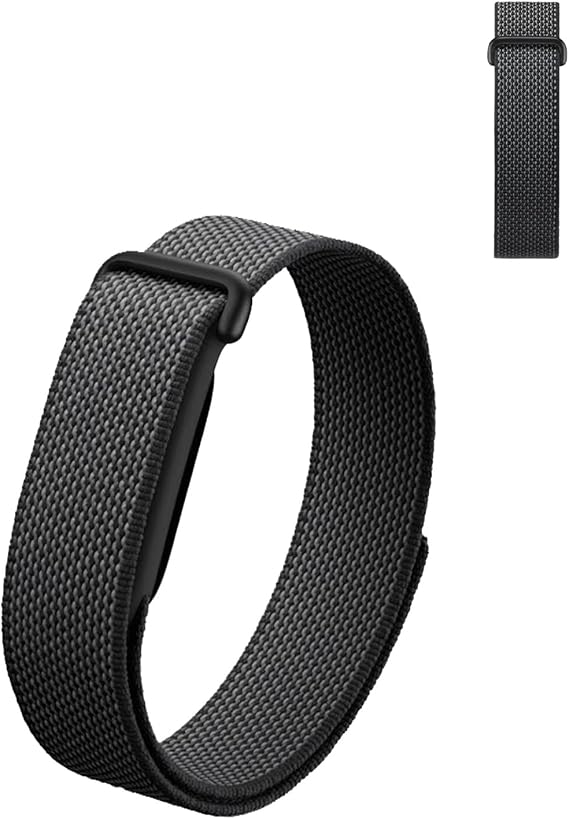 Google Fitbit Airアクティビティトラッカー対応ナイロンバンド、通気性のある面ファスナー交換用ストラップ、調節可能なスポーツリストバンド 男女兼用