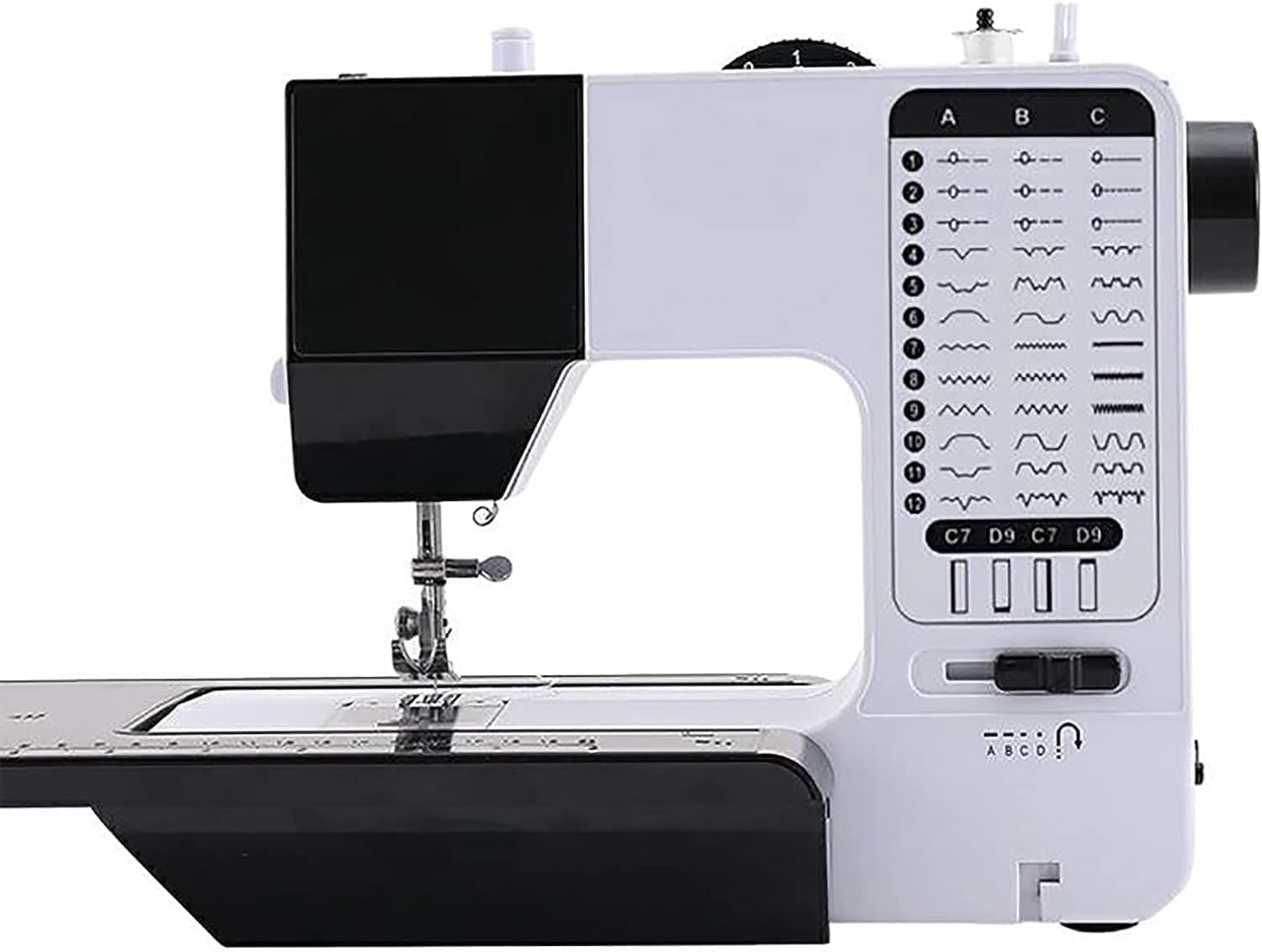 Multifunctional Industrial Sewing Machine Sewing Machine Small 38 Stitch Portable Sewing Machine with Extended Table and Night Light, Heavy Duty Sewing Machine for All Your Sewing Needs