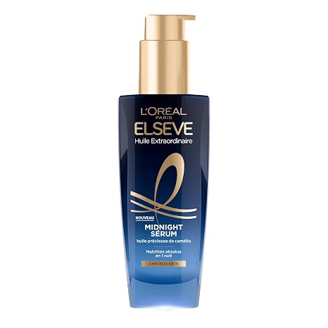 L'Oréal Paris - Haarserum für trockenes Haar – Ernährung & ohne Übertragung – wertvolles Kamelienöl – Elseve außergewöhnliches Öl – 100 ml