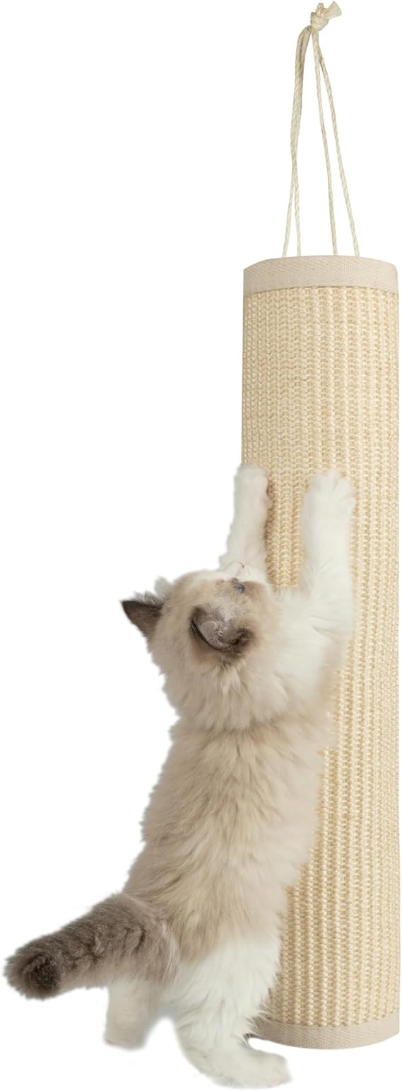 Best Pet Supplies Catify Hanging Cat Scratcher - Log, Beige