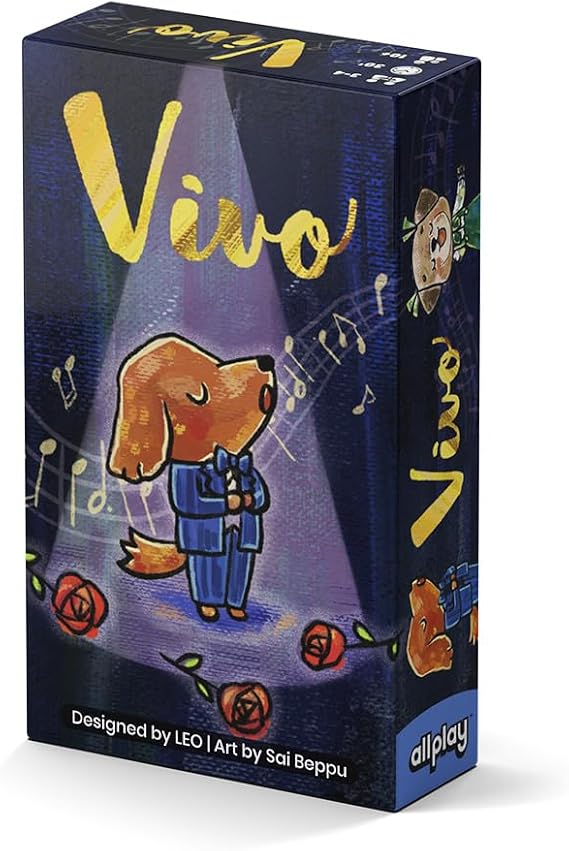Allplay Vivo Card Game, Harmony-Based Trick-Taking Game, 3-4 Players | Each Player's 'Up' Differs on the Mirror Deck | Perfect Perspective-Bending Small-Box Travel Game