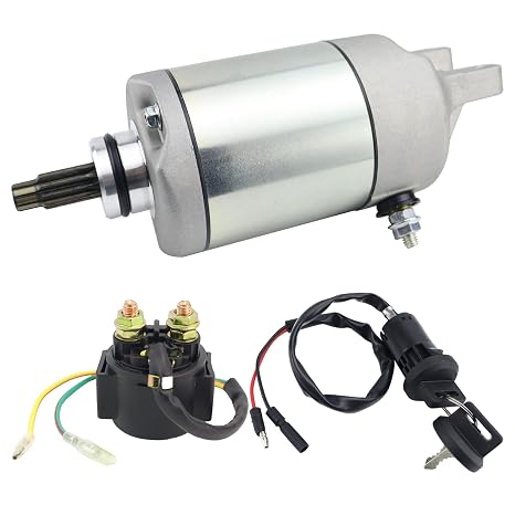 Starter & Relay & Switch for Honda TRX300EX Fourtrax 300 EX 93-00 | TRX300EX Sportrax 300 EX 01-06, FourTrax SporTrax TRX300EX 300 EX Starter for Honda, 31200-HM3-671 SM13422 SMU0029 18329