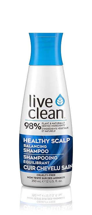 Live Clean Shampoo - 12 Oz (350ml) (Professional Healthy Scalp Balancing Shampoo)