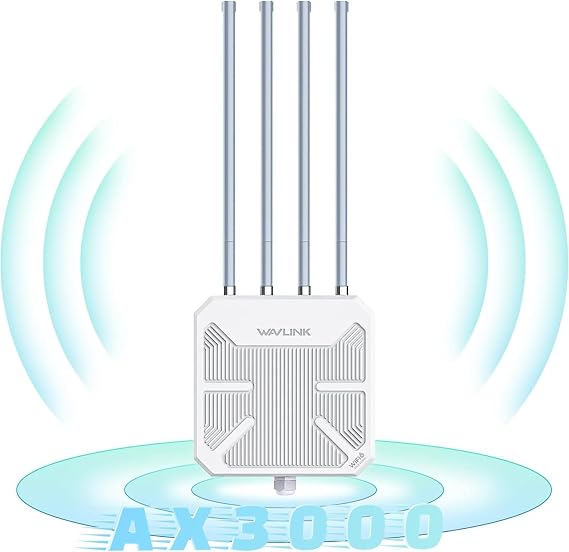 WAVLINK 2026 AX3000 0utdoor WiFi 6 Extender, Long Range Access Point