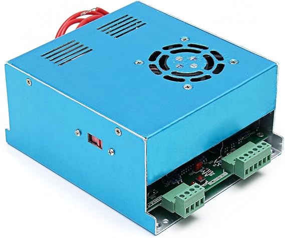 LLBB Laser Power Supply, 110V/220V 50W Laser Power Supply MYJG-50 for CO2 Laser Cutter Engraving Machine (110V)