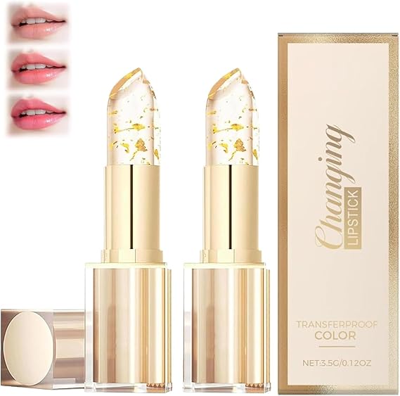 2PCS Kivore Lipstick for Older Women,PH Adjusting Lipstick Color Changing