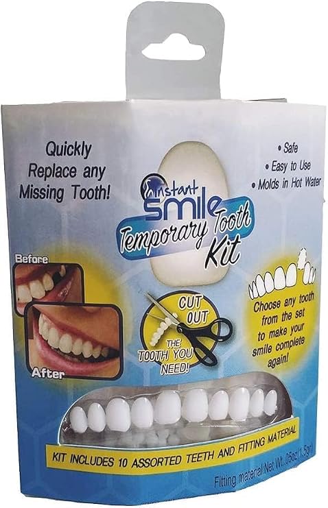 Tooth Socket Beauty Denture Denture Tooth Cover Temporary Tooth Kit Silicone Simulation Dental Denture Whitening Upper and Lower Teeth Teeth Teeth Whitening Denture Paste Fake Teeth Upper Cosmetic