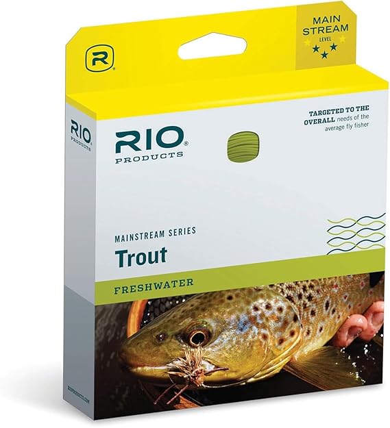 RIO Products Mainstream Trout DT Fly Line - Developed for the Average Fly Fishermen - Easy Casting and Smooth Design - Floating Freshwater Line