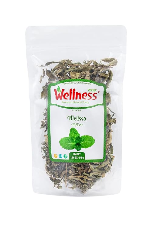 Whole Melissa Lemon Balm Leaf Tea|1.23 oz | Bulk Caffeine Free Herbal Tea | Cut and Sifted Dry Loose Tea