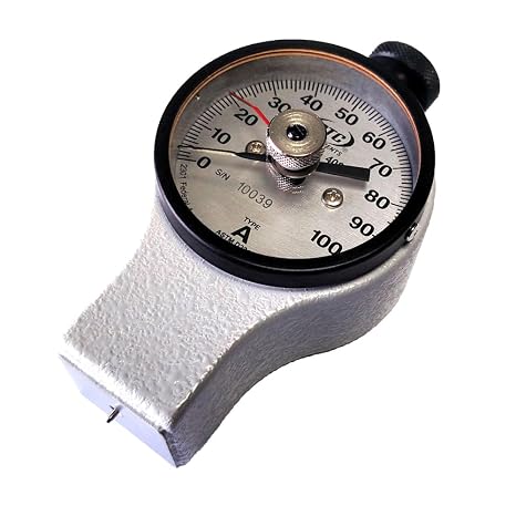 PTC 408 Durometer, Shore A Scale, Professional Hardness Tester for Rubber and Soft Materials, Ergonomic Design
