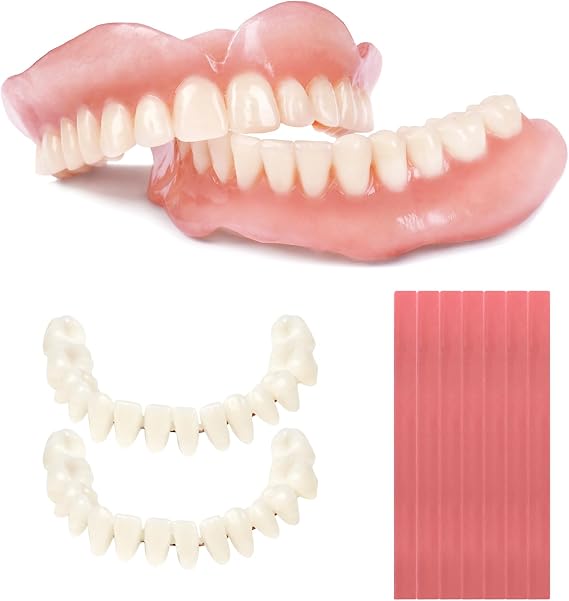 Do It Yourself Dentures Fake -Teeth Top and Bottom Temporary Teeth-DIY Denture Kit-Temporary Denture Kit for Women and Men-Tooth Replacement Kit-Create Your Perfect Smile at Home-20260108