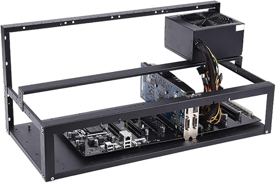 6 GPU Open Pit Miner, Frame Case, Mining Coin Ring Support Bracket Case Frame Transfer Mining Rack
