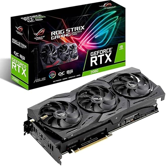ASUS NVIDIA GeForce RTX 2080 Triple Fan Model 8GB ROG-STRIX-RTX2080-O8G-GAMING