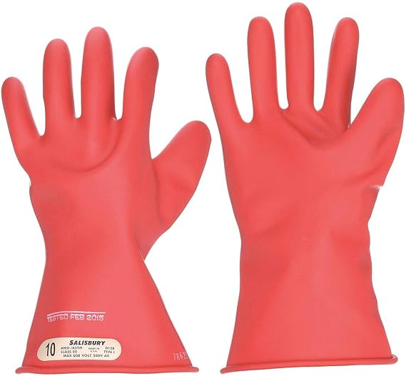 Salisbury Electrical Gloves, Class 00, Red, Sz 7, PR