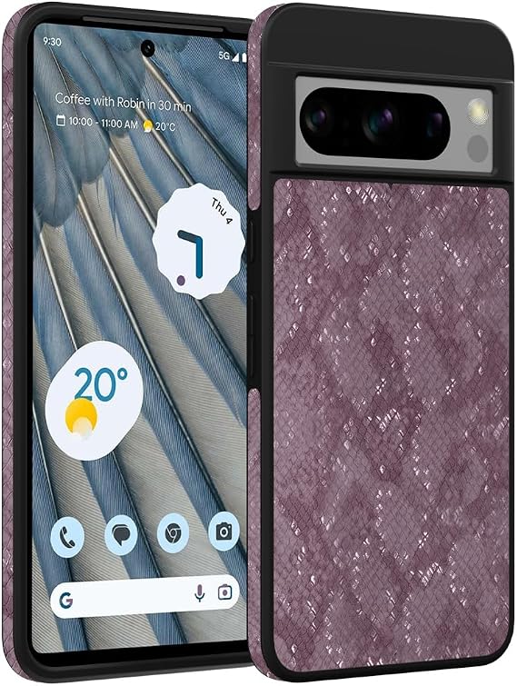 X-level PU Leather Case for Google Pixel 8 Pro, Shockproof, Purple
