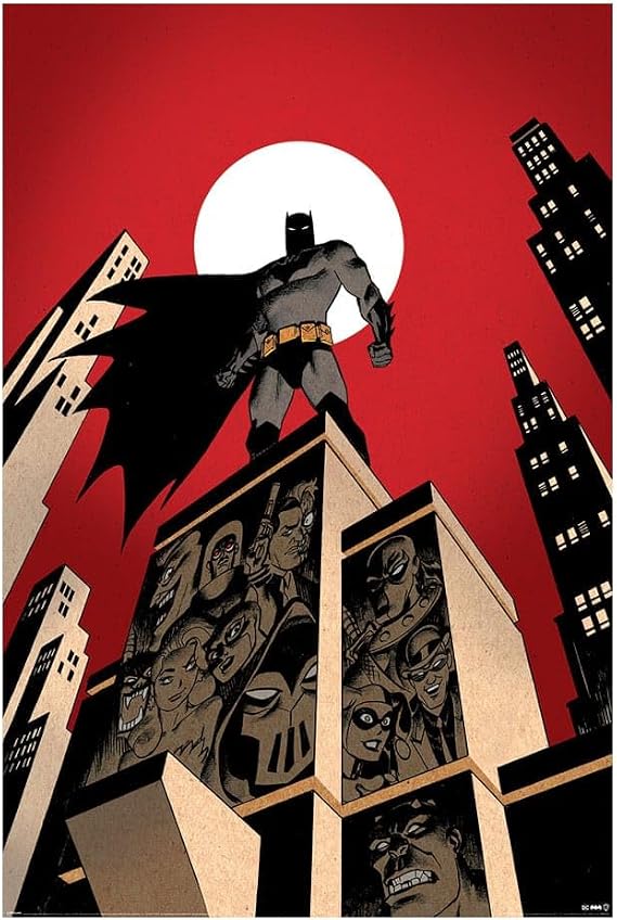 Pyramid Batman (Villain Skyline) Maxi Poster Resmi Mağazacılık