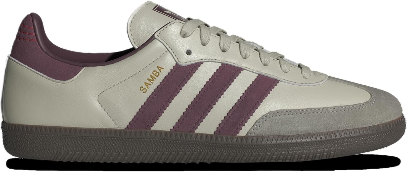 adidas Samba OG Men's Sneaker (Putty Grey Maroon, 12)