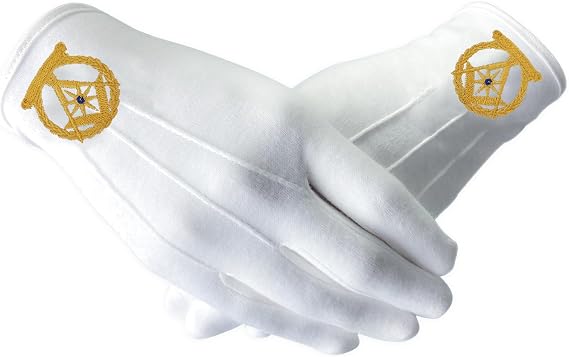Imasoner Freemason White Cotton Gloves