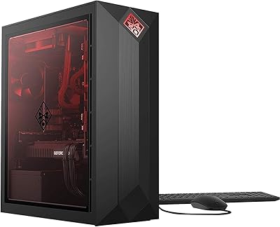 HP Omen Obelisk Gaming Desktop Computer, Intel Core i9-9900K Processor, NVIDIA GeForce RTX 2080 Ti 11 GB, HyperX 16 GB RAM, 1 TB SSD, VR Ready, Windows 10 Home 875-1022, Black