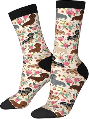 Pink Bunny Funny Socks MenS WomenS Novelty Crew Cool Fun Crazy Gift