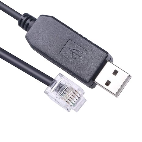 USB to RJ12 6P6C PLC Programming RS232 Serial Cable for DirectLOGIC DL05 DL06 DL105 DL205 D3-350 D4-450 D2-DSCBL