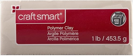 Craft Smart 1lb Beige Polymer Clay Set - Oven-Bake Clay for Sculpting, Modeling, Jewelry, School Projects, Arts & Crafts - 1 Pack