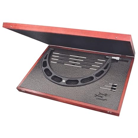 Starrett Interchangeable Anvil Micrometer Set, 16-20" Range, 001" Grad