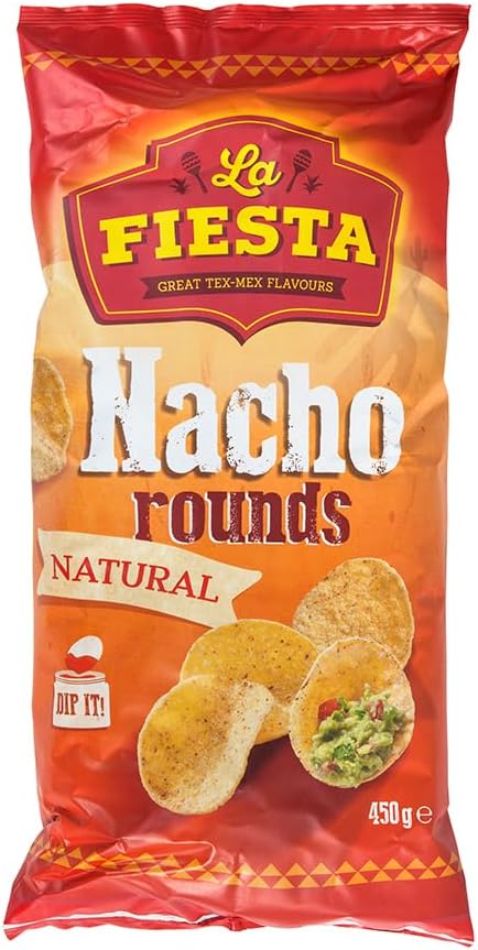 La Fiesta Plain Round Tortilla Chips Lf 450 G