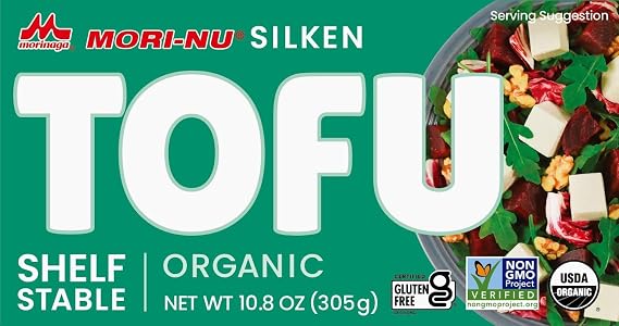 Mori-Nu Silken Tofu Organic | Velvety Smooth and Creamy | Low Fat, Gluten-Free, Dairy-Free, Vegan, Made with Non-GMO organic soybeans, KSA Kosher Parve | Shelf-Stable | 12.0 oz x 3 Packs