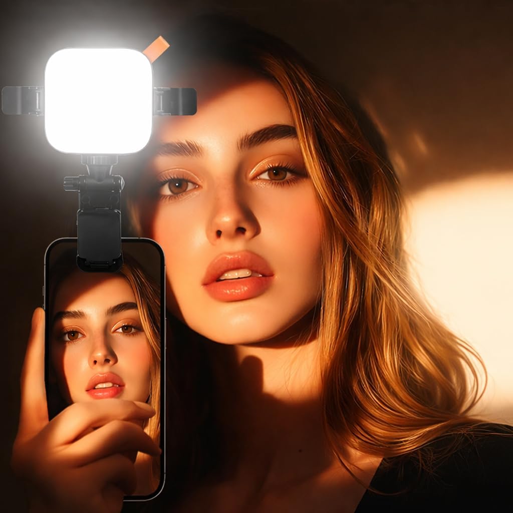 Coverzone Pocket Video Light LED Işık, 1200mAh Pil, 95+ CRI, 10W Güç, 2800-9000K, Type-C Şarj, Taşınabilir Video Işığı, Fotoğraf ve Video Çekim Işığı, Kompakt | N21