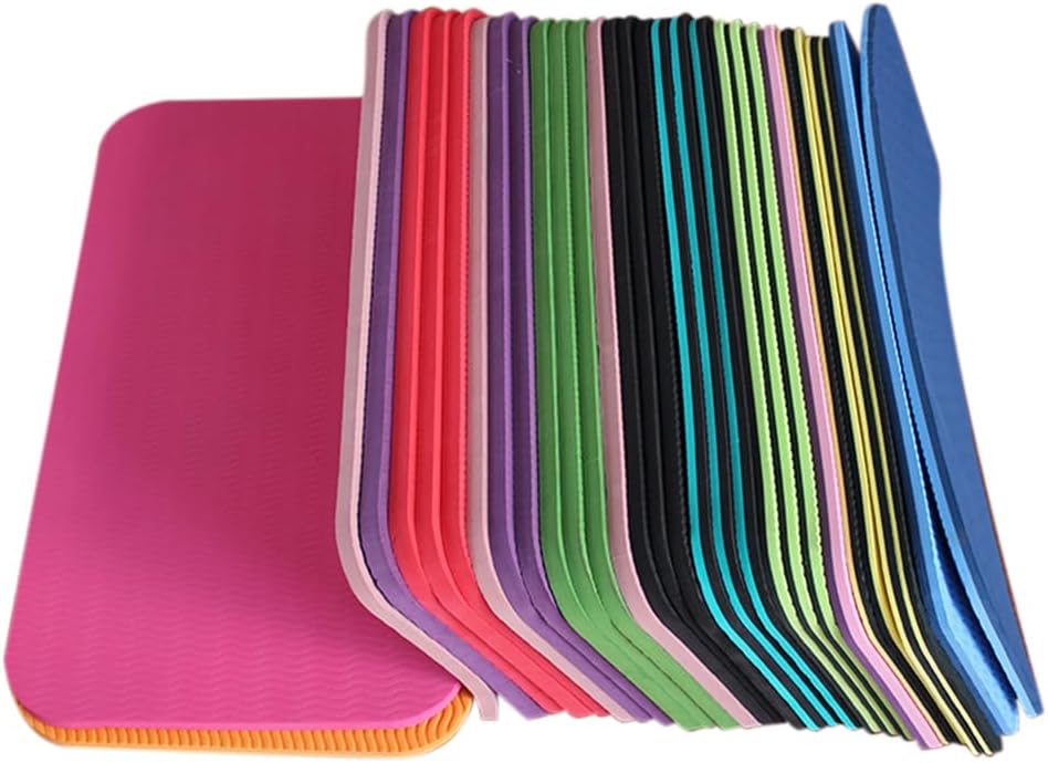 Yoga Knee Pad - Soft and Comfortable Yoga Kneee Padd | Pads for Knees andd Abdominal Wheel | Kneeling Mat with Plank Support annd Elbow Paad | Seat Cushion in Random Colors | Rollable Design