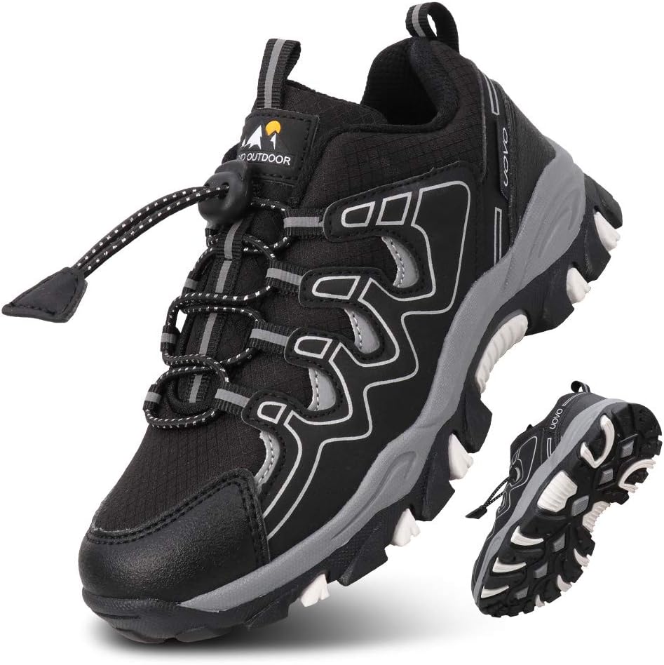 uovo boys waterproof hiking shoes trainers kids ’ trekking shoes outdoor sports shoes running shoes eu 27-40 uk jnr 9 – 6