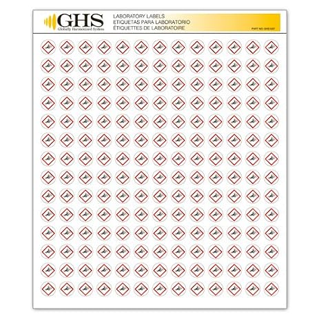 GHS/HazCom 2012: Hazard Class Pictogram Label, Exploding Bomb, 1/2" each(Pack of 1820)