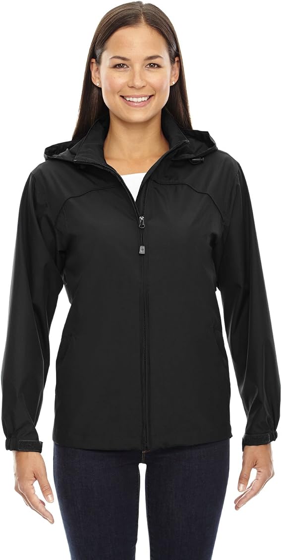 North End Ladies Techno Lite Jacket, Large, BLACK 703