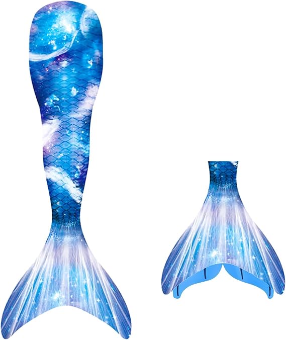 DNFUN Mermaid Tails for Swimming for Adults-Women-Teens with Monofin