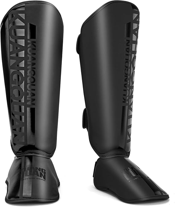 Muay Thai Shin Guards for Men Women Lightweight Martial Arts Leg Kicks Protection Pads Combat Gear Kickboxing Training