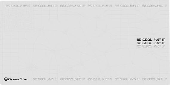 GravaStar Gaming Mouse Pad 80x40, Kaymaz Tabanlı, Su Geçirmez ve Hassas Yüzeyli Oyuncu Mousepad (Beyaz)