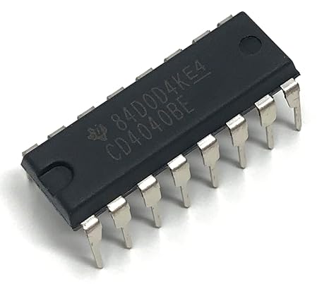 CD4040BE CD4040 CMOS 12-Stage Ripple-Carry Binary Counter/Divider Breadboard-Friendly IC DIP-16 (Pack of 20)