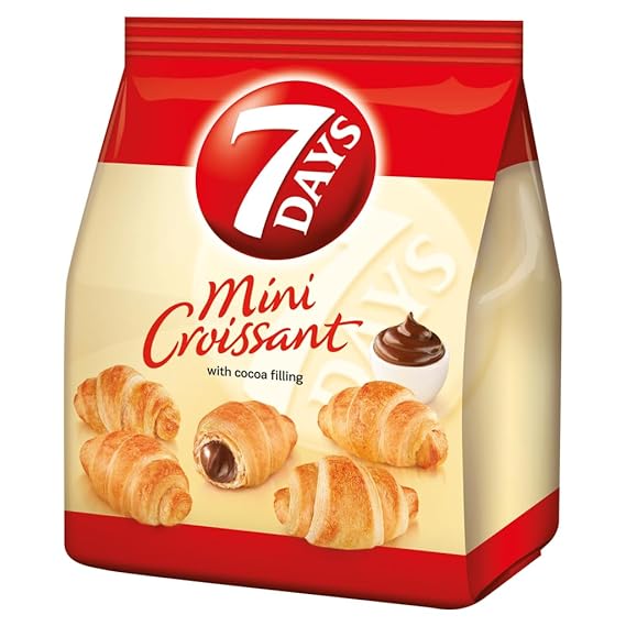 7Days Mini Croissant Chocolate Filling, Single Bag, by 7 Days