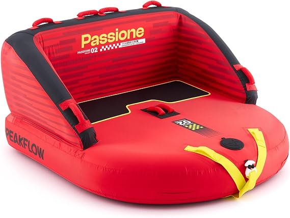 PEAKFLOW Towable Tube,Boat Tube,1-3 Person,Tubes for Boating,PVC Liner  Nylon Cover,Lake & Ocean Fun