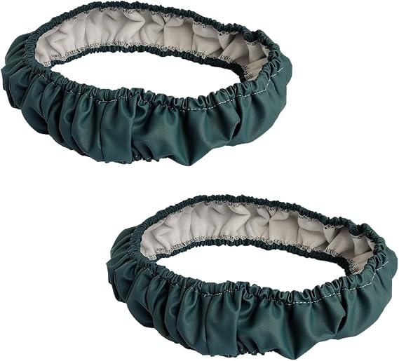 1 Pair Wheelchair Tyre Covers for Wheelchair Wheels 24, to Protect Floors Carpets ,Non-Slip Wear-Resistant Hand Push Protective Cover(Green)