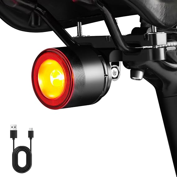 Variable Brightness Bike Tail Light with Dual-Button Control