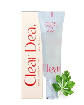 Minari Calming Gel Serum for face K-Beauty Hydrating & Soothing Face Serum with Korean Water Parsley, Green Tea, Mugwort & Lemon Balm Extracts (Pack of 1)