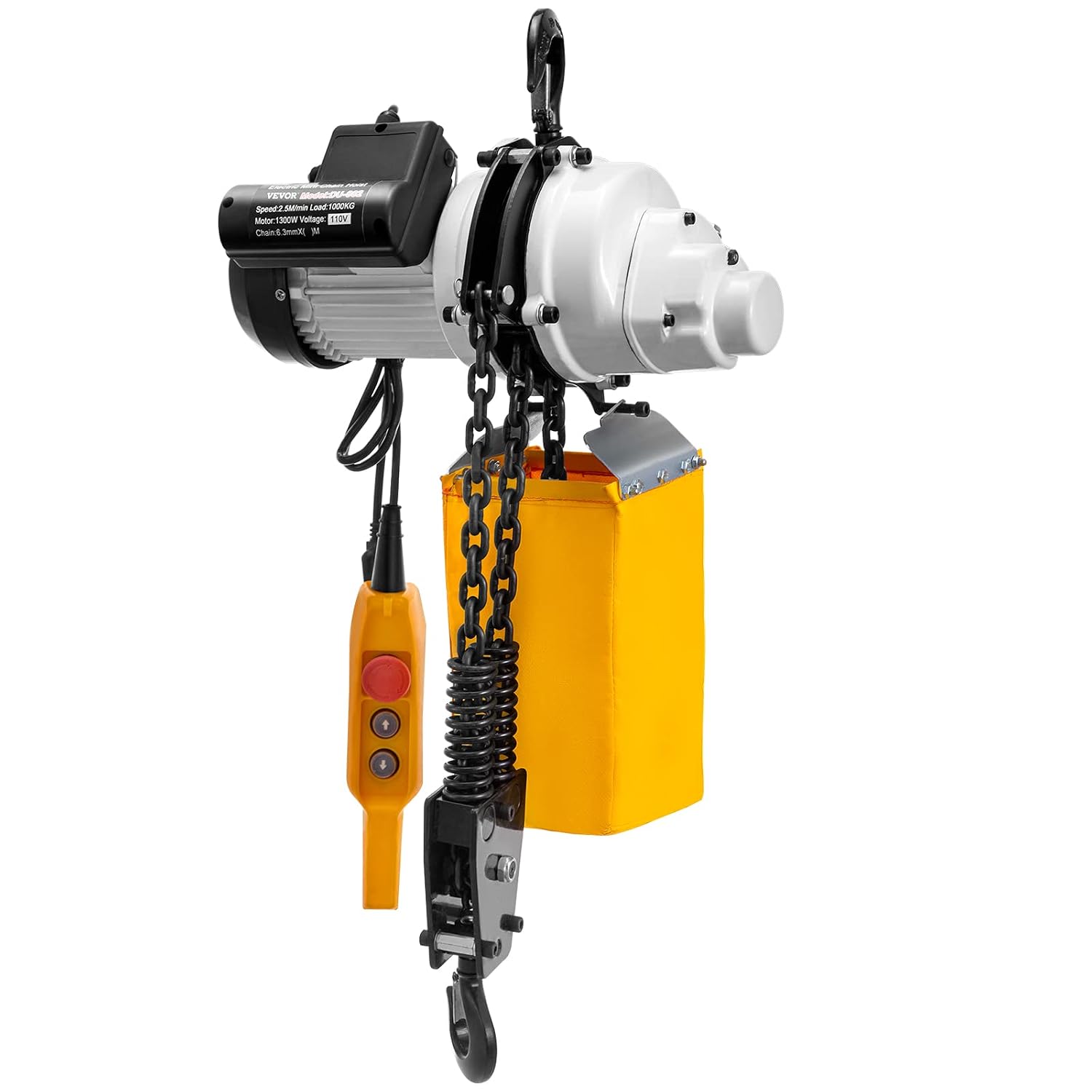 VEVOR Electric Chain Hoist, Overhead Chain Hoist with G80 Chain, Swivel Hook, Remote Control for Garage