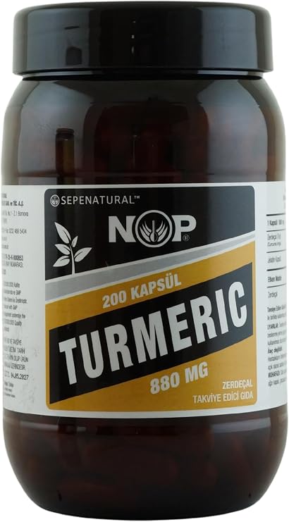 NOP Turmeric Turmeric Full Potency 200 Capsules x 880 mg Curcumin Curcumin