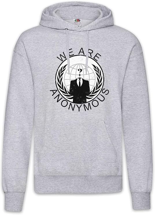Urban Backwoods Anonymous Vintage Globe Logo Hoodie Hooded Sweatshirt Sweater