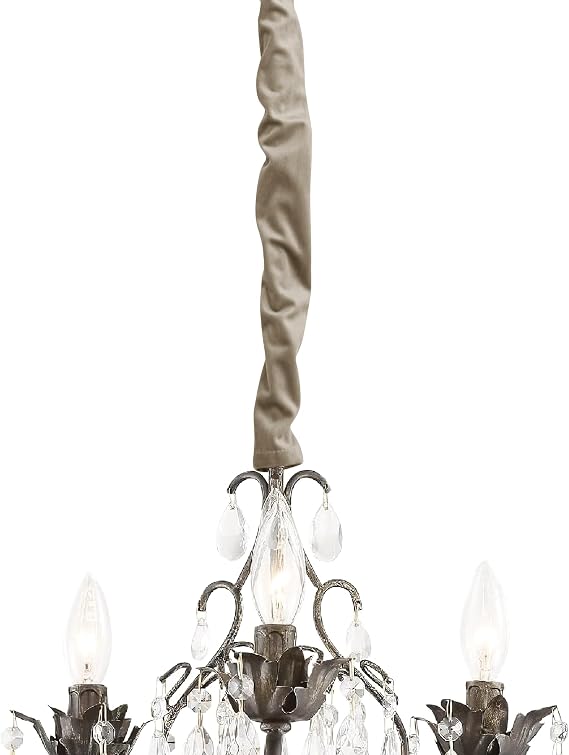 StangH Cord Cable Concealer Great for Lamps - Chandelier Chain Cover Electirc Wire Protector with Sticky Tape Home Decor Sleeve Organizer for PC Office/Computer/Home Theater, Camel Beige, 48 Inch 1 Pc