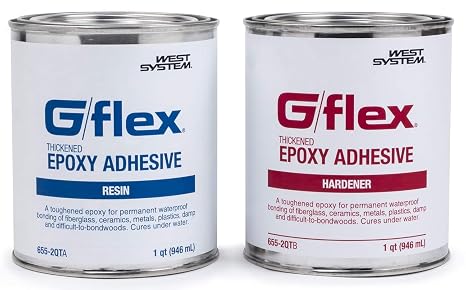 WEST SYSTEM - 655-2QT West System 655-2 QT G/flex Epoxy Adhesive, two 1 qt